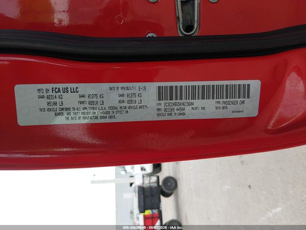 2019 DODGE CHARGER SXT RWD