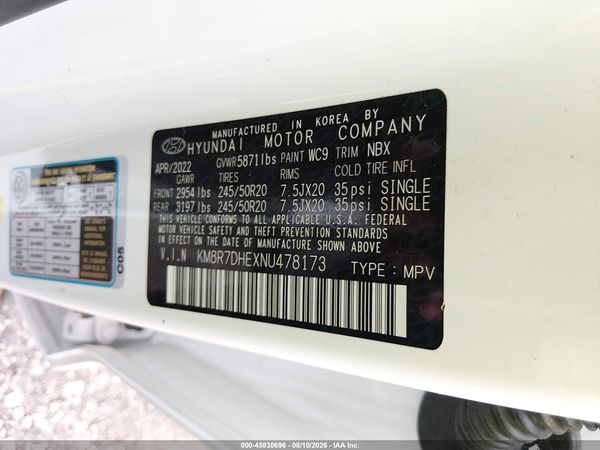 2022 HYUNDAI PALISADE CALLIGRAPHY