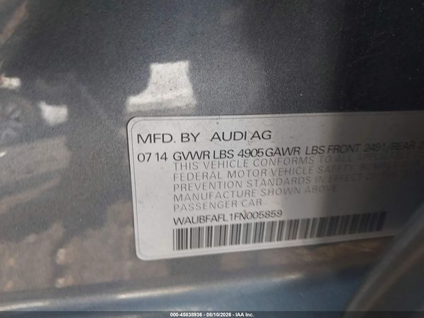 2015 AUDI A4 2.0T PREMIUM