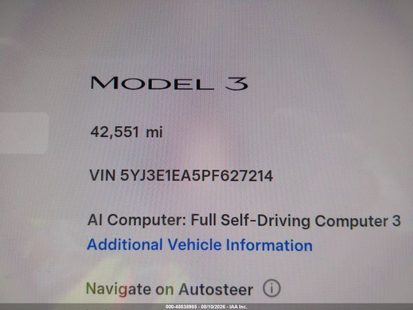 2023 TESLA MODEL 3 REAR-WHEEL DRIVE