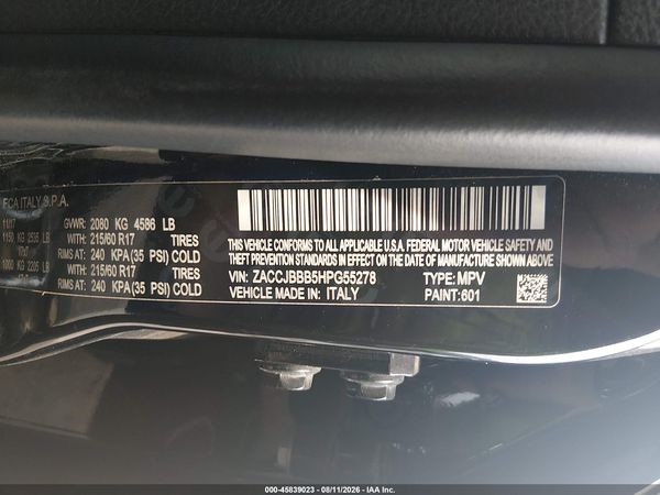 2017 JEEP RENEGADE LATITUDE