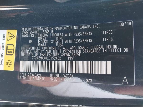 2020 LEXUS RX 350 350 Base