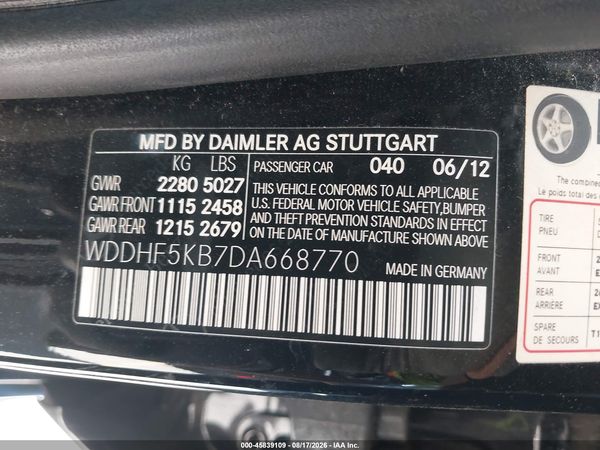 2013 MERCEDES-BENZ E 350 E350