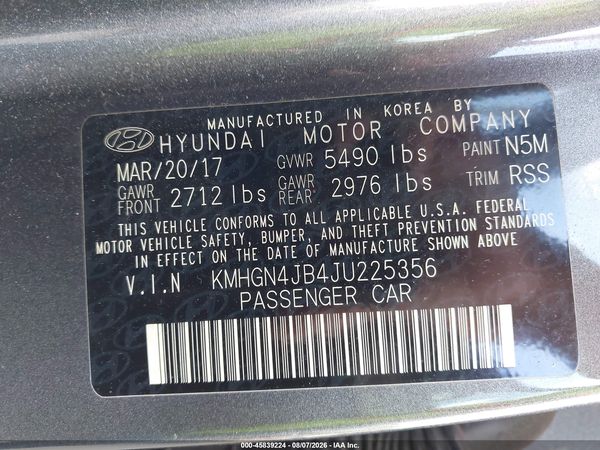 2018 GENESIS G80 3.3T SPORT