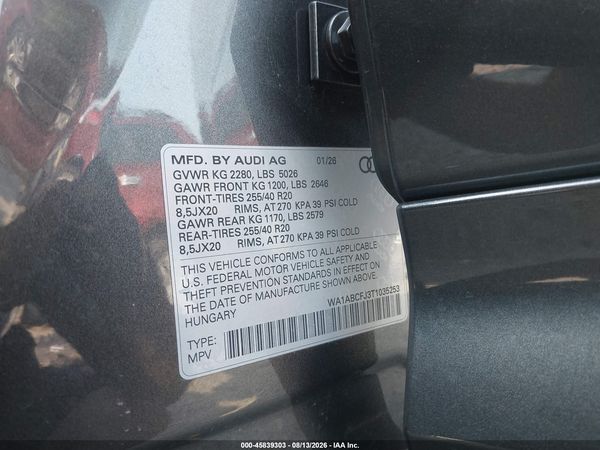 2026 AUDI Q3 TFSI QUATTRO S TRONIC