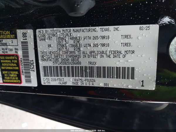 2025 TOYOTA TUNDRA SR5
