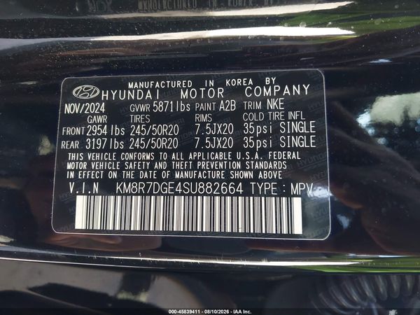 2025 HYUNDAI PALISADE