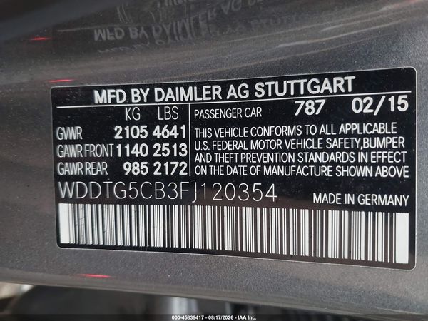 2015 MERCEDES-BENZ GLA 45 AMG 4MATIC