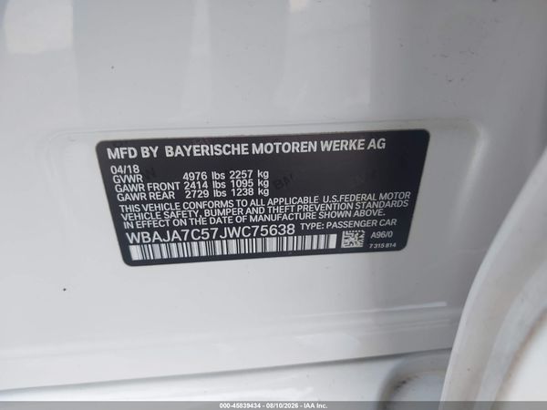2018 BMW 530I XDRIVE