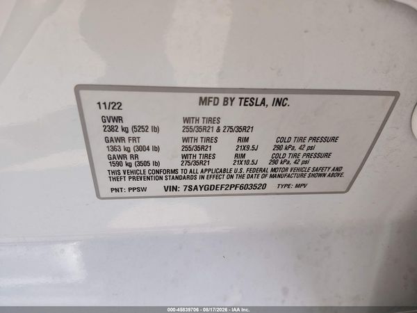 2023 TESLA MODEL Y