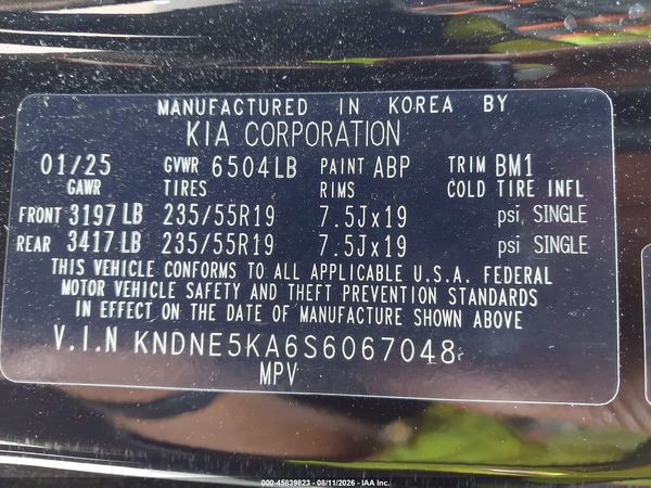 2025 KIA CARNIVAL MPV HYBRID SX