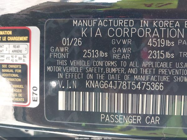 2026 KIA K5 GT-LINE AWD