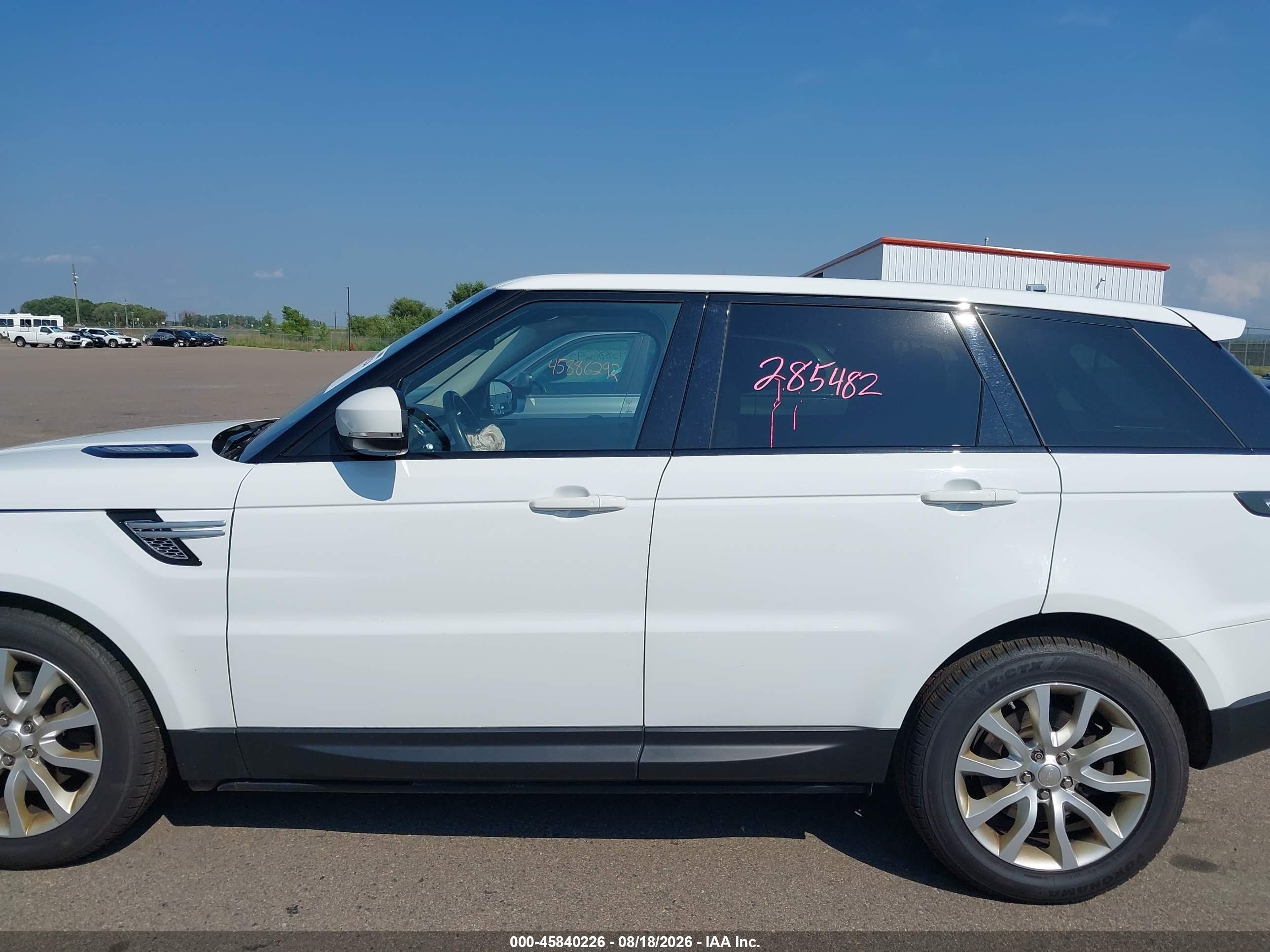 2015 LAND ROVER RANGE ROVER SPORT 3.0L V6 SUPERCHARGED HSE