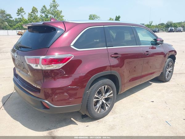 2016 TOYOTA HIGHLANDER XLE V6