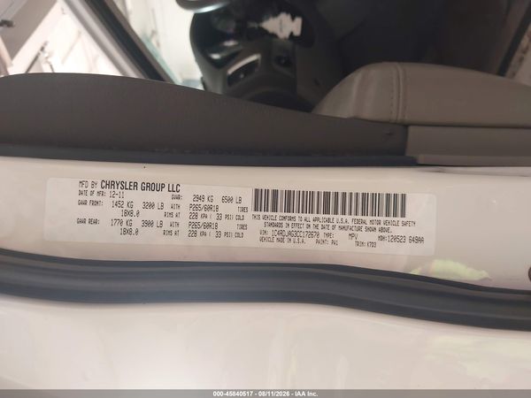 2012 DODGE DURANGO SXT