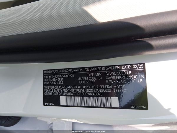 2025 VOLVO XC60 PLUG-IN HYBRID