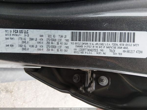 2019 RAM 1500