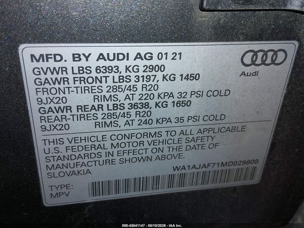 2021 AUDI Q7