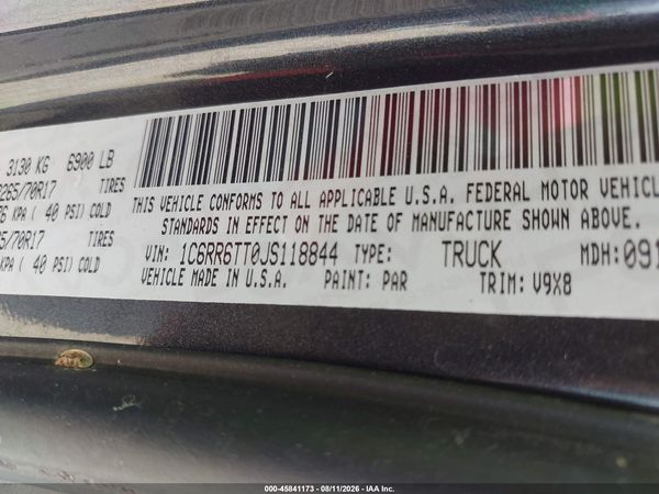 2018 RAM 1500 SLT  4X2 6'4 BOX