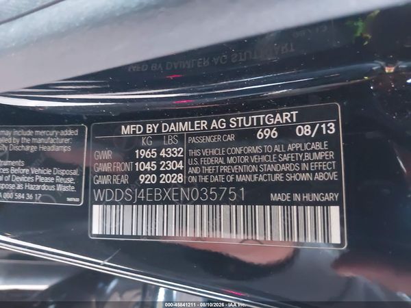 2014 MERCEDES-BENZ CLA 250 CLA250