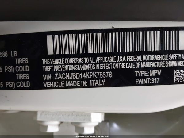 2019 JEEP RENEGADE LIMITED 4X4