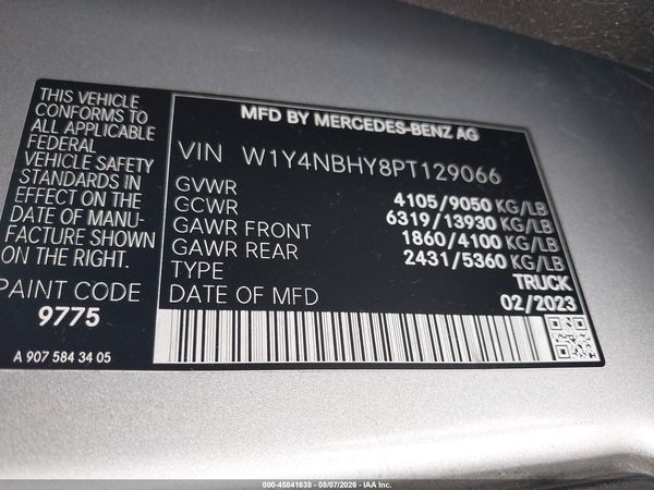 2023 MERCEDES-BENZ SPRINTER 2500