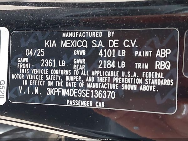 2025 KIA K4 GT-LINE