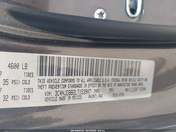 2020 JEEP COMPASS LATITUDE 4X4 — I9