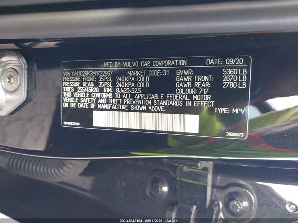 2021 VOLVO XC60 T5 MOMENTUM