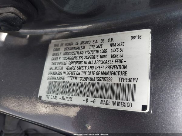2016 HONDA CR-V LX