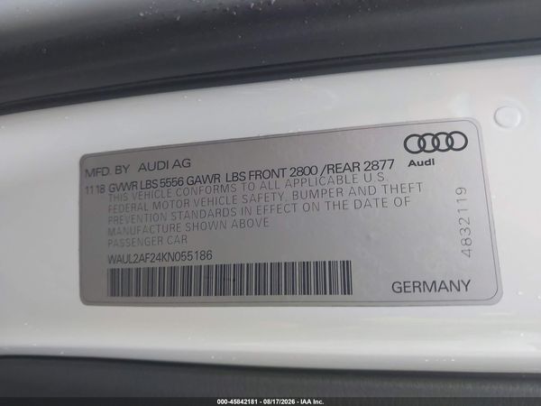 2019 AUDI A6 55 PREMIUM