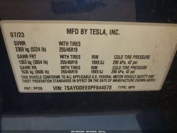 2023 TESLA MODEL Y