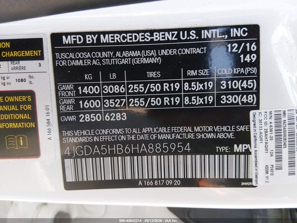 2017 MERCEDES-BENZ GLE 350 4MATIC