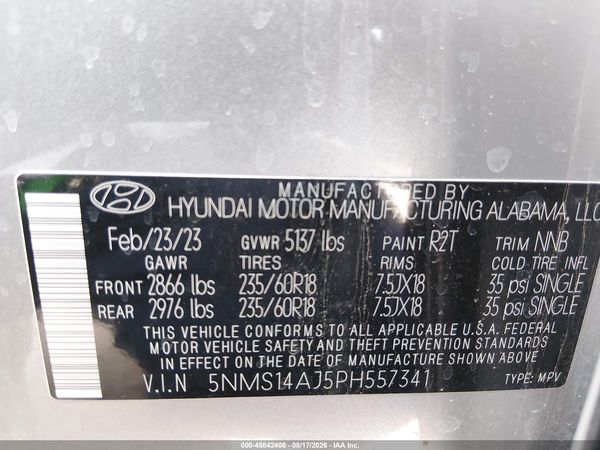 2023 HYUNDAI SANTA FE SE