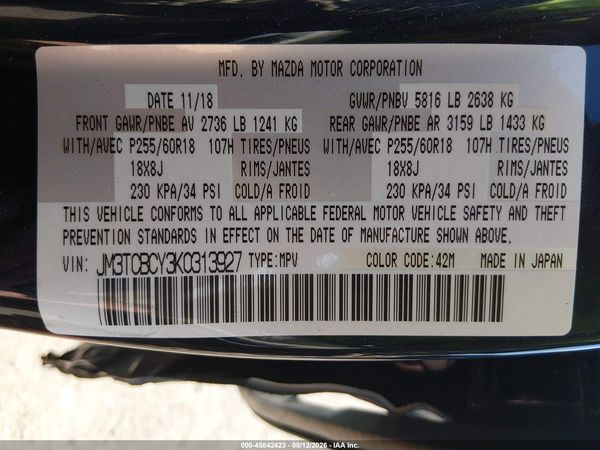 2019 MAZDA CX-9 TOURING