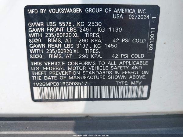 2024 VOLKSWAGEN ID.4 S — I9