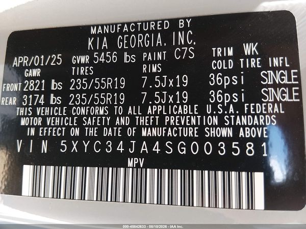2025 KIA EV6 WIND RWD