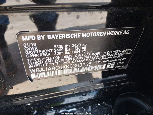 2019 BMW 530E IPERFORMANCE