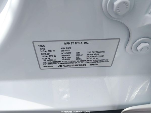 2026 TESLA MODEL Y