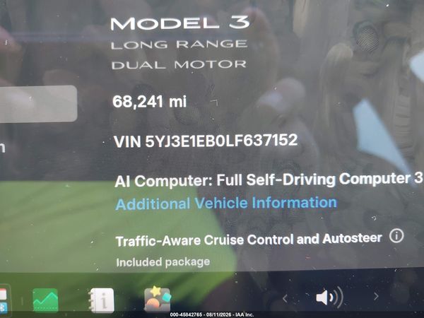 2020 TESLA MODEL 3