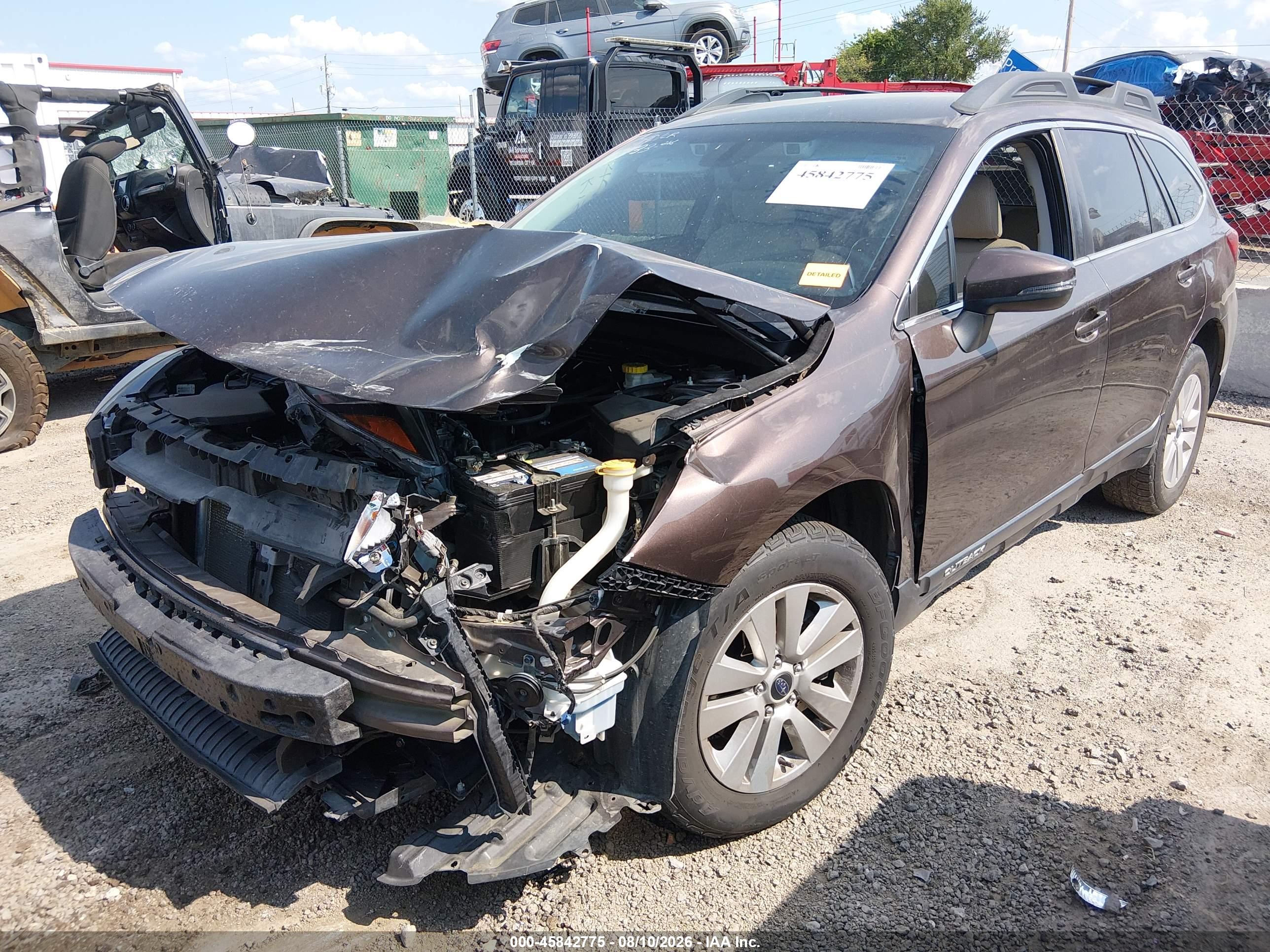 2019 SUBARU OUTBACK 2.5I PREMIUM — I2