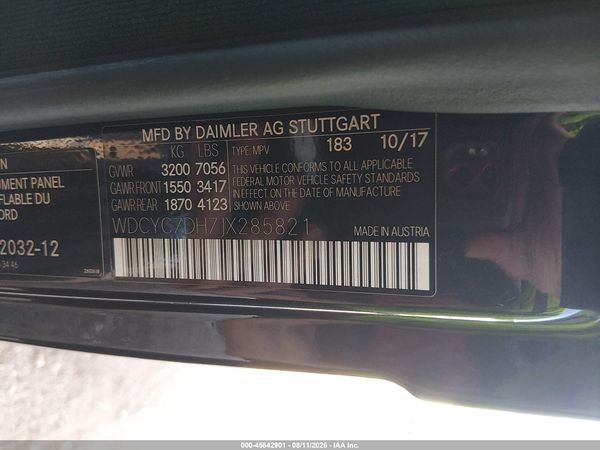 2018 MERCEDES-BENZ AMG G 63 4MATIC