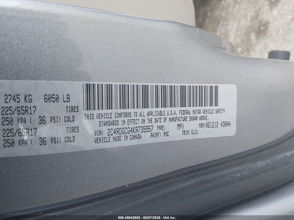2019 DODGE GRAND CARAVAN SXT
