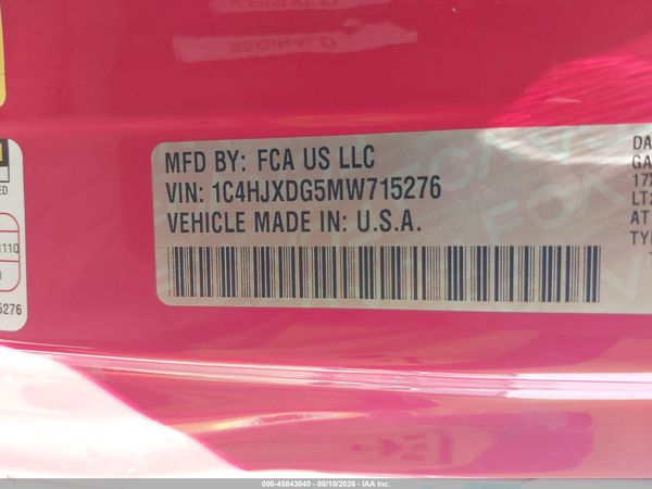 2021 JEEP WRANGLER UNLIMITED WILLYS SPORT 4X4