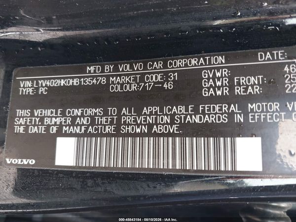 2017 VOLVO S60 INSCRIPTION T5