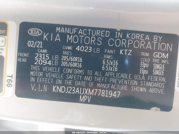 2021 KIA SOUL LX