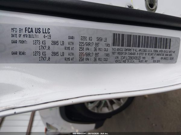 2019 JEEP CHEROKEE LATITUDE FWD