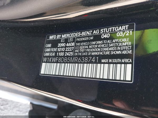 2021 MERCEDES-BENZ C 300 SEDAN
