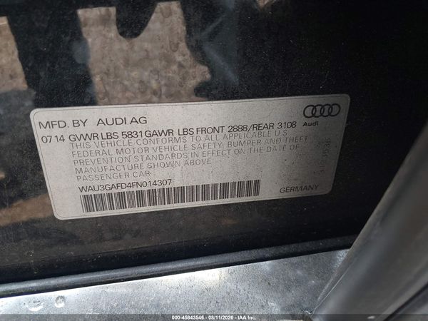 2015 AUDI A8 L 3.0T