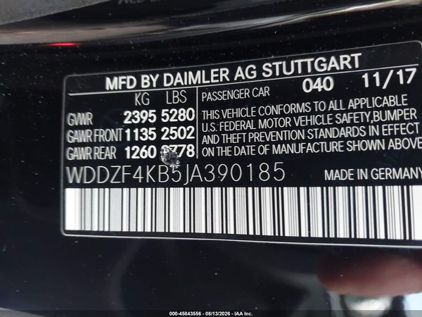 2018 MERCEDES-BENZ E 300 4MATIC